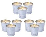 Enhanced Scents Outdoor Citronella Candles, 9 Pack, White, Repel Scented Candles, Control, for Patio, Camping, Outside, Home Scented