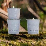Enhanced Scents Outdoor Citronella Candles, 9 Pack, White, Repel Scented Candles, Control, for Patio, Camping, Outside, Home Scented