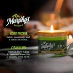 Murphy's Naturals Mini Mosquito Bug Repellent Candles for Outdoor Patio, Citronella & Essential Oils, 14-Hour Burn Time Each, 3.5 oz, 3-Pack