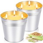 Citronella Candles Outdoor, Large 30oz Pack Citronella Candles for Patio, 3-Wick Summer Outdoor Candle Bulk for Home Patio Garden Yard Balcony Camping Party Indoor Outside Decorative