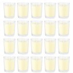 Set of 20 x 2.0 oz Votive Citronella Candles in Glass Cup Decorative Candle Yellow Citronella Tea Lights Indoor Outdoor Patio Scented Candles Bulk…