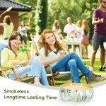Citronella Candles Outdoor, 4 Pack 8OZ Citronella Candle for Patio, 2 Wick Lemongrass Candle, Natural Soy Wax Scented Candles Long Burning for Indoor Outdoor Camping Garden Summer Vocation