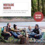 Coleman Scented Tin Citronella Candle, Includes S'Mores, Pine, and Campfire Scents, Crackle Wood Wicks for Outdoor Ambiance, Up to 25 Hours Burn Time, 3 Pack