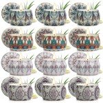12 Pack Citronella Candles Outdoor, Natural Scented Candles for Patio, 360 Hours Lasting Soy Wax Citronella Candle Set, Summer Portable Candle Bulk for Garden, Patio, Balcony, Camping, Indoor