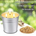 Citronella Candles Outdoor, Large 30oz Pack Citronella Candles for Patio, 3-Wick Summer Outdoor Candle Bulk for Home Patio Garden Yard Balcony Camping Party Indoor Outside Decorative