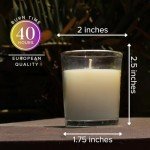 Simply Soson Citronella Lavender Scented Candle - 24 Pack Citronella Scented Votive Candles White - Long Lasting Burn Outside Candles for Garden Yard Balcony, Summer Camping - 12 Hours Burn Time