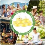 4-Hour 50Pack Citronella Tealight Candles, Outdoor and Indoor Summer Scented Candle,Natural Soy Wax Candle for Home Patio Garden Yard Balcony,BBQ Birthday Emergency