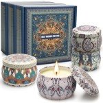 12 Pack Citronella Candles Outdoor, Natural Scented Candles for Patio, 360 Hours Lasting Soy Wax Citronella Candle Set, Summer Portable Candle Bulk for Garden, Patio, Balcony, Camping, Indoor