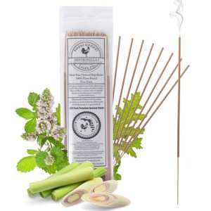 Farm Raised Candles - USA Made Mintronella - Natural Mosquito Repellent – 100 Outdoor Insect Sticks – Citronella & Peppermint – Bug, Fly, Gnat, No-See-Um Repellent for Patio & Camping