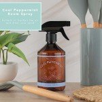 Sparoom Cool Peppermint Air Freshener&Linen Spray Essential Oil Infused an Minty&Crisp Refreshing Fragrance. Therapeutic Grade Aromatherapy, Non-Aerosol and Long-Lasting Invigoration Scent, 16.9 fl oz