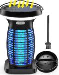 Solar Bug Zapper Outdoor, Mosquito Zapper Solar Powered, Electric Fly Zapper with Camping Lantern, Waterproof Insect Zapper, Cordless Mosquito Killer Lamp for Indoor Outdoor