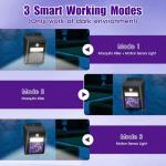 2 Pack of Solar Mosquito Zapper & Outdoor Light - 1000V Electric Bug Trap, Solar-Powered Fly Killer with Motion Sensor, Waterproof & Cordless