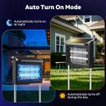 OnBeam Solar Bug Zapper Outdoor, Mosquito Zapper Waterproof Electric Fly Zapper Rechargeable Mosquito Killer Lamp with 10W Solar Panel, 4500V Cordless Fly Trap for Backyard, Patio, Garden, RV, Camping