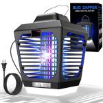 Bug Zapper, Mosquito Zapper with LED Light, Bug Zapper Outdoor, Electric Fly Zapper, Mosquito Killer, Fly Traps, Flying Insects Zapper Indoor Outdoor