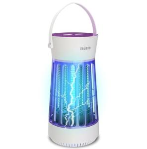 Bug Zapper, Indoor and Outdoor UV LED Mosquito Zapper Trap with Fan, Portable Electric Fly Trap with Easy-Empty Tray