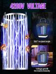 Bug Zapper, Mosquito Zapper with LED Light, Bug Zapper Outdoor, Electric Fly Zapper, Mosquito Killer, Fly Traps, Flying Insects Zapper Indoor Outdoor