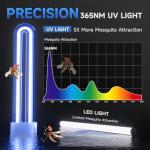 HOOMESUN Bug Zapper Outdoor, Mosquito Zapper with LED Light, 4200V Electric Fly Zapper, Fly Traps, Plug in Mosquito Killer, Flying Insects Zapper Indoor, Perfect for Home Backyard Patio