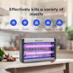 ASPECTEK Electric Bug Zapper, Upgraded UV-LED Light Lamp with a Long Life Span, Low Energy Consumption, Insect Killer for Mosquitos,Flies,Moths,LED Mosquito Trap for Indoor Use