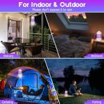 Bug Zappers Indoor UV Mosquito Zappers with Led Light, 3000V Electric Trap Fly Zappers, Upgraded Fruit Fly Killer Mosquito Lamp for Bedroom, Living Room, Balcony(Cream Yellow)