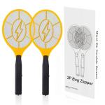 2 Pack Electric Fly Swatter, Handheld Bug Zapper Racket for Outdoor & Indoor, Tennis Mosquito Racket for Insect Battery Powered