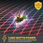 Electric Fly Swatter [Set of 2] Handheld Bug Zapper Racket for Indoor/Outdoor - Powerfull 1500 Volt Instant Flies/Bug & Mosquito - Portable Fly Zapper Battery Operated (AA Batteries not Included)