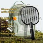 Electric Fly Swatter Mosquito Zapper: BUZZKICK Bug Zapper Racket with 3500V Powerful Battery Powered Handheld Electronic Fly swatter for Indoor Outdoor Use, 2AA Battery Required (Not Included)