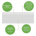 LFSYS 50 Pack Window Fly Trap, Fruit Fly Traps for Indoors, Fly Paper Sticky Strips, Fly Traps for Indoors Clear