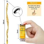 Glovv 24 Pack Sticky Fly Trap Indoor, Flies Strips Indoor Outdoor Hanging Paper Rolls for Home, Bug & Fruit Gnat Ribbons Tape Killer Catcher for Kitchen, Flying Insect Trap for Winged Insect, Mosquito