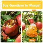 2 Pack Reusable Wasp Traps Outdoor Hanging Yellow Jacket Trap Carpenter Bee Traps for Outside Hornet Trap Wasp Catcher for Outdoors, Wasps Killer