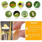 Glovv 24 Pack Sticky Fly Trap Indoor, Flies Strips Indoor Outdoor Hanging Paper Rolls for Home, Bug & Fruit Gnat Ribbons Tape Killer Catcher for Kitchen, Flying Insect Trap for Winged Insect, Mosquito