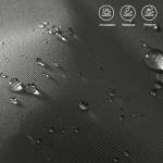 MASTERCANOPY Valance Patio Umbrella for Outdoor Table Market -8 Ribs (9ft, Dark Gray)