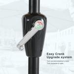 MASTERCANOPY Valance Patio Umbrella for Outdoor Table Market -8 Ribs (9ft, Dark Gray)