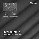 FRUITEAM Meteor Light Patio Umbrella, 7.5FT Table Umbrella Outdoor Patio with High-Strength Frame & Solar LED Lights, All-Weather UV Protection Sun Shade for Poolside, Garden, Backyard (Grey)