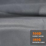 Blissun 9ft Patio Umbrella Replacement Canopy, Market Umbrella Top, Outdoor Table Umbrella Canopy for 8 Ribs, Canopy Only (Dark Grey)