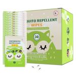 30 PCS Mosquito Repellent Wipes, Individually Wrapped Insect Repellent Wipes Made of Natural Plant-Based Essential Oils, Safe & Effective Insect Protection Perfect for Outdoor Activities, Long-Lasting
