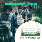 Natural Mosquito Repellent Wipes, DEET Free Insect & Bug Repellent Wipes, Easy to Use, Long Lasting, Travel Sized, 40 Packs