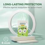 60 PCS Mosquito Repellent Wipes, Individually Wrapped Insect Repellent Wipes Made of Natural Plant-Based Essential Oils, Safe & Effective Insect Protection Perfect for Outdoor Activities, Long-Lasting