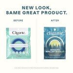 Cliganic 25 Pack Mosquito Repellent Bracelets, DEET-Free Bands, Individually Wrapped (Packaging May Vary)