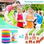 18 Pack Mosquito Repellent Bracelets, DEET-Free Insect & Bug Repellent Wrist Bands with 60 Pack Smile Mosquito Patches for Kids & Adults Outdoor Camping Fishing Traveling