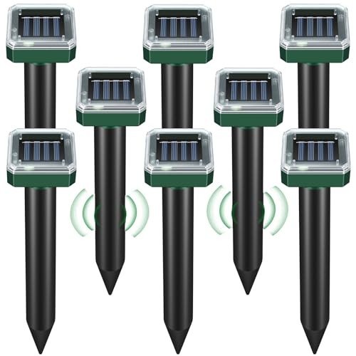 Solar-Powered Ultrasonic Garden Stakes