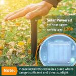 Upgrade 8pack Mole Repellent for lawns Gopher Repellent Ultrasonic Solar Powered Snake Repellent Deterrent Mole Repeller Vole Repellent Outdoor Lawns Garden Yard All Pests Sonic Spikes Stakes Chaser