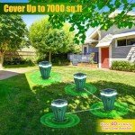 Mole Repellent Solar Powered, 4 Pack Waterproof Ultrasonic Repeller Deterrent Stake,Sonic Spikes Get Rid for Gopher, Chipmunk, Groundhog, Vole, Mice, Rodent, Snake, Repellent for Lawns Yard Garden