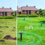 6-Pack Mole Repellent Outdoor Ultrasonic Solar Powered Waterproof for Lawns Gardens Yards: Moles, Voles and Gophers Effective Against Snakes, Sonic Spikes, Stakes, Chaser