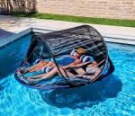 Pest Awaysis - Patented Design | Swimming Pool Float | Bug Prevention Net | No More Bees, Wasps, Mosquitos | 40% Sunblock | Includes Bonus Hammock Float (Updated Tag)