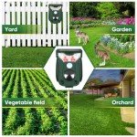 Cat Repellent Outdoor Solar Ultrasonic Animal Repeller- Motion Activated Pest Deterrent Device for Cats, Dogs, Raccoons, Deer, Skunks,Rodents, Waterproof Scare Away Raccoon Deterrent Stakes(Green)