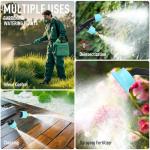 JIUYUDS 2.1 Gallon Battery Powered Garden Sprayer, USB Rechargeable Backpack Sprayer with 3 Adjustable Nozzles, Telescoping Wand, Ergonomic Strap for Lawn and Garden Pump Sprayer