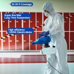 2 Pcs 4.5L (1.2 Gallon) Electric ULV Portable Fogger Sprayer Machine Capacity Fogger Machine Mist Cold Spraying Distance 30 ft for Home School Yard