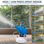 2 Pcs 4.5L (1.2 Gallon) Electric ULV Portable Fogger Sprayer Machine Capacity Fogger Machine Mist Cold Spraying Distance 30 ft for Home School Yard