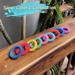 54 Pack Mosquito Repellent Bracelets, DEET-Free Insect & Bug Repellent Wrist Bands with 60 Pack Smile Mosquito Patches for Kids & Adults Outdoor Camping Fishing Traveling