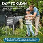 Solar Bug Zapper Outdoor, Waterproof Mosquito Zapper Outdoor Solar Powered, 4500V Electric Bug Zapper Indoor w/Smart Light Sensor, Mosquito Trap Fly Zapper for Patio Kitchen Garage Yard Camping